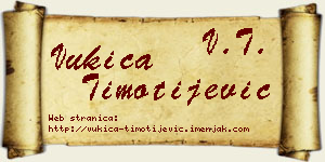 Vukica Timotijević vizit kartica